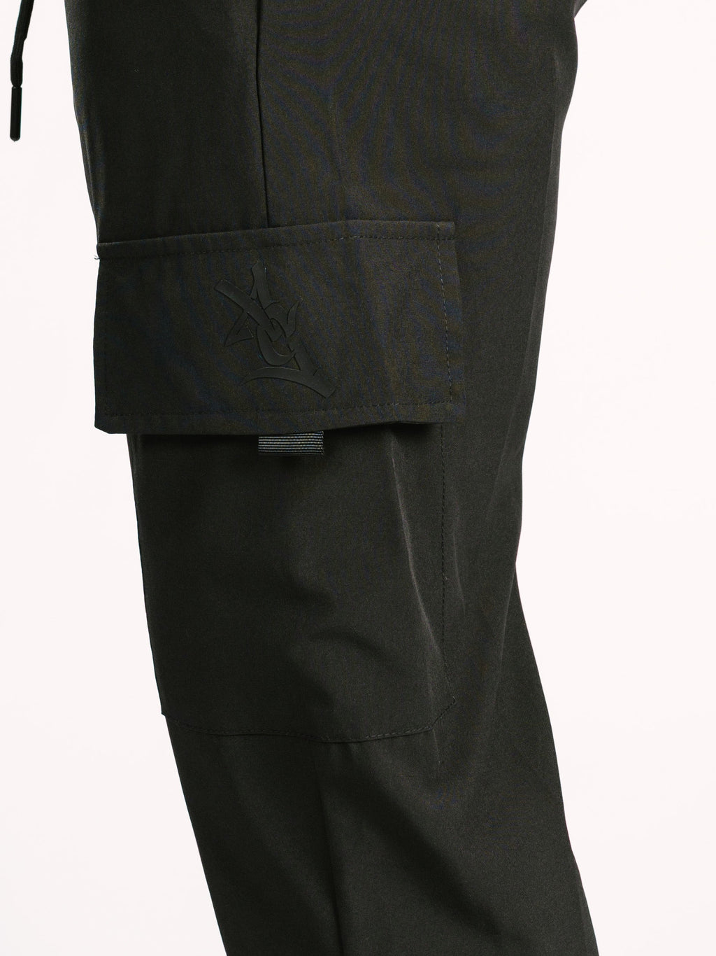 Black Nylon AG Joggers