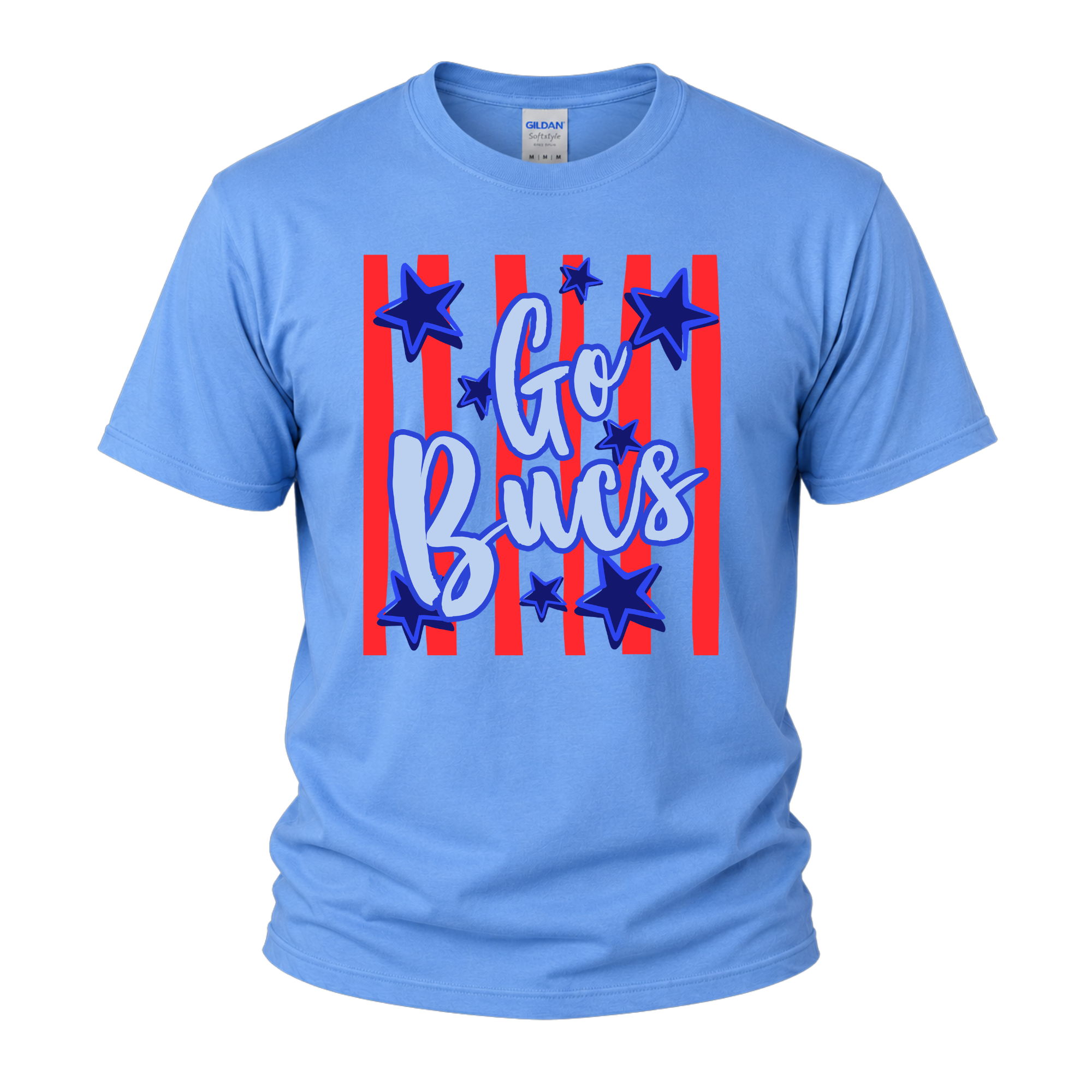 Red, White and Go Bucs - Blue